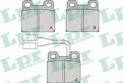 LPR 05P030 - Kit de plaquettes de frein, frein à disque cwaw.fr