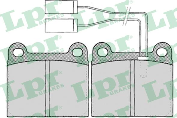 LPR 05P023 - Kit de plaquettes de frein, frein à disque cwaw.fr