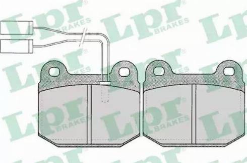 LPR 05P022 - Kit de plaquettes de frein, frein à disque cwaw.fr