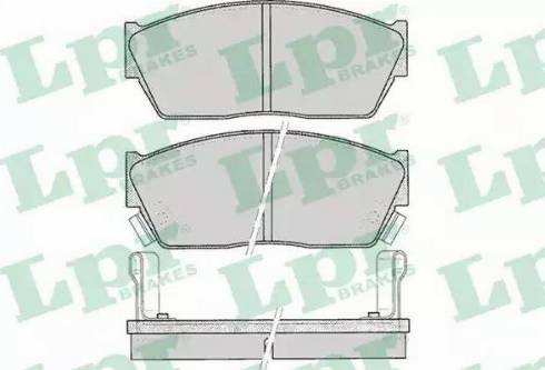 LPR 05P076 - Kit de plaquettes de frein, frein à disque cwaw.fr