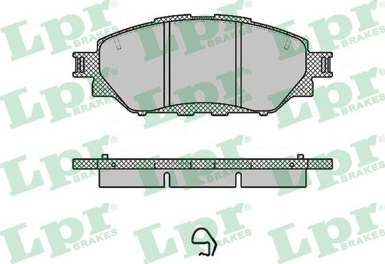 LPR 05P1999 - Kit de plaquettes de frein, frein à disque cwaw.fr