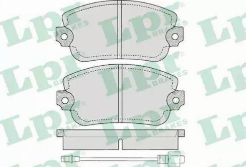 LPR 05P145 - Kit de plaquettes de frein, frein à disque cwaw.fr