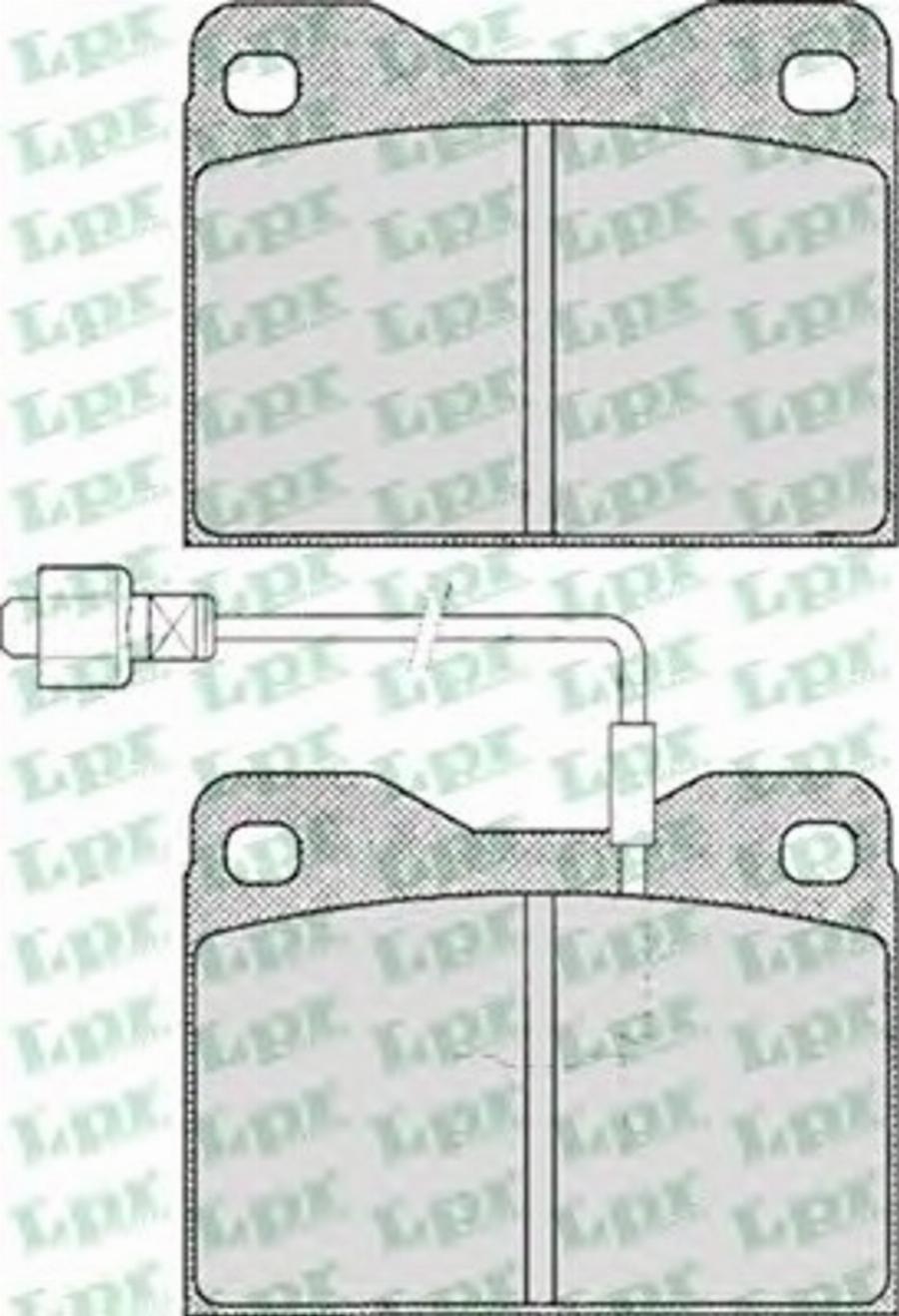 LPR 05P147 - Kit de plaquettes de frein, frein à disque cwaw.fr