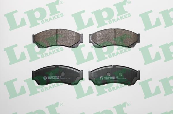 LPR 05P1553 - Kit de plaquettes de frein, frein à disque cwaw.fr