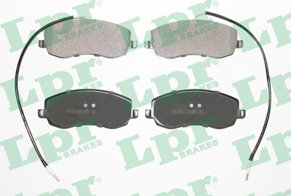 LPR 05P1557 - Kit de plaquettes de frein, frein à disque cwaw.fr