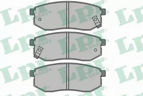 LPR 05P1514 - Kit de plaquettes de frein, frein à disque cwaw.fr