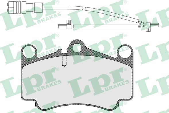 LPR 05P1588A - Kit de plaquettes de frein, frein à disque cwaw.fr