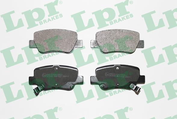 LPR 05P1522 - Kit de plaquettes de frein, frein à disque cwaw.fr