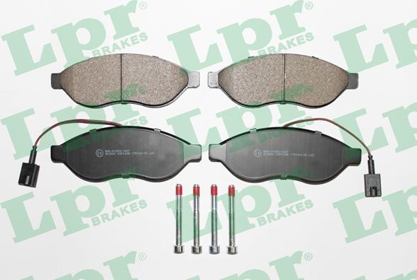 LPR 05P1698 - Kit de plaquettes de frein, frein à disque cwaw.fr