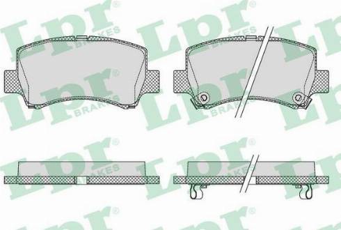 LPR 05P1642 - Kit de plaquettes de frein, frein à disque cwaw.fr