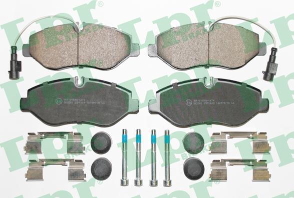 LPR 05P1669 - Kit de plaquettes de frein, frein à disque cwaw.fr