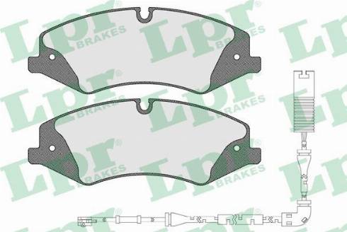 LPR 05P1600B - Kit de plaquettes de frein, frein à disque cwaw.fr