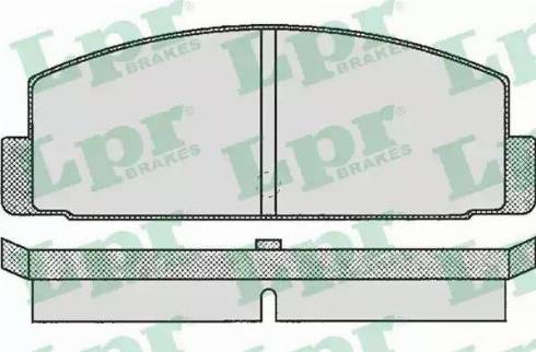 LPR 05P160 - Kit de plaquettes de frein, frein à disque cwaw.fr