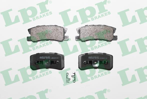 LPR 05P1639 - Kit de plaquettes de frein, frein à disque cwaw.fr