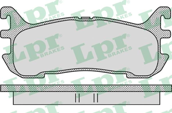 LPR 05P1099 - Kit de plaquettes de frein, frein à disque cwaw.fr