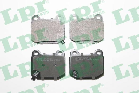 LPR 05P1056 - Kit de plaquettes de frein, frein à disque cwaw.fr