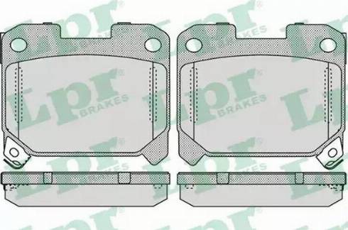 LPR 05P1052 - Kit de plaquettes de frein, frein à disque cwaw.fr