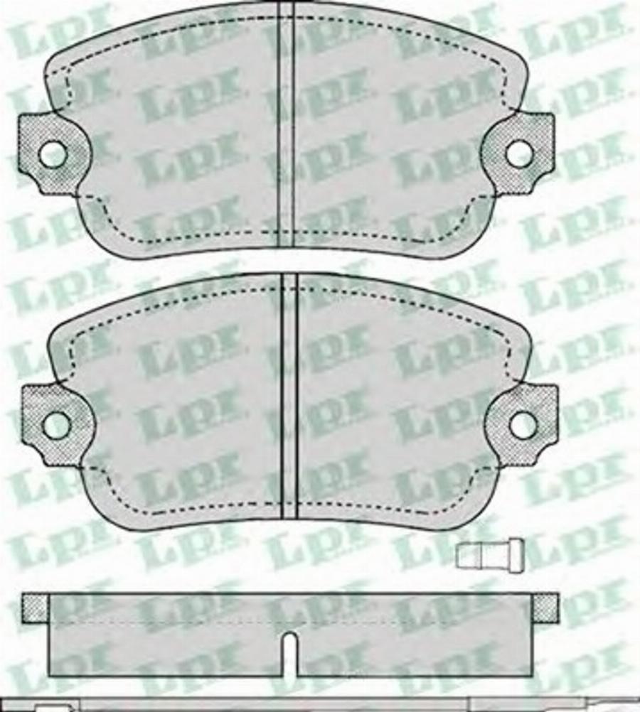 LPR 05P105 - Kit de plaquettes de frein, frein à disque cwaw.fr