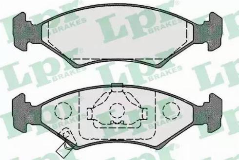 LPR 05P1067 - Kit de plaquettes de frein, frein à disque cwaw.fr