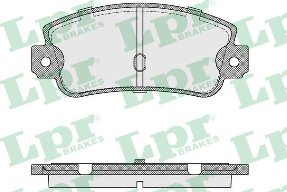 LPR 05P106 - Kit de plaquettes de frein, frein à disque cwaw.fr