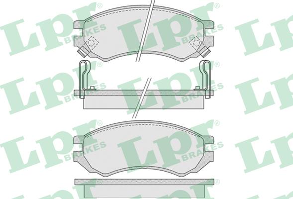 LPR 05P1008 - Kit de plaquettes de frein, frein à disque cwaw.fr