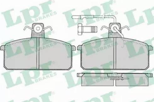 LPR 05P100 - Kit de plaquettes de frein, frein à disque cwaw.fr