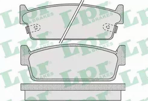 LPR 05P1010 - Kit de plaquettes de frein, frein à disque cwaw.fr