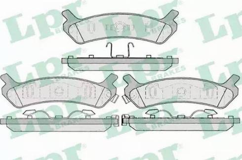 LPR 05P1039 - Kit de plaquettes de frein, frein à disque cwaw.fr