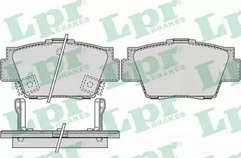 LPR 05P1038 - Kit de plaquettes de frein, frein à disque cwaw.fr