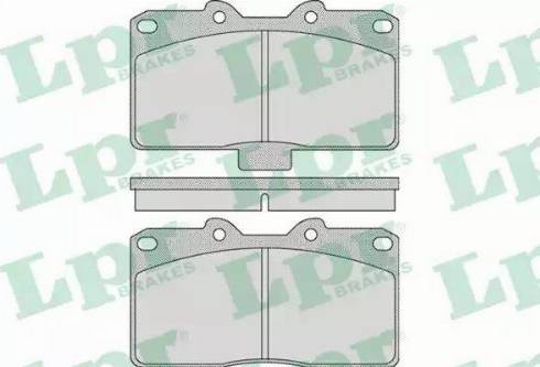 LPR 05P1026 - Kit de plaquettes de frein, frein à disque cwaw.fr