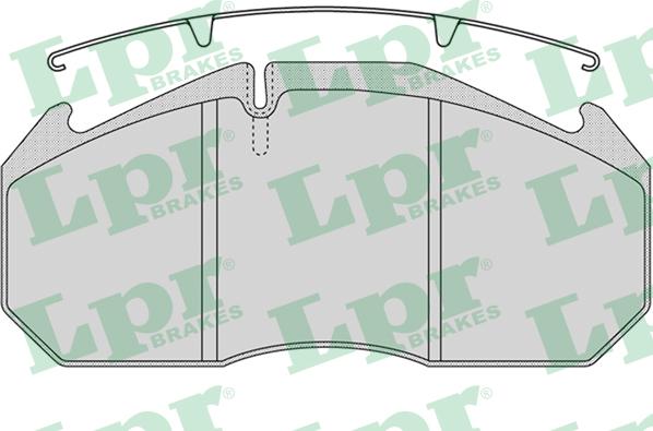 LPR 05P1162 - Kit de plaquettes de frein, frein à disque cwaw.fr