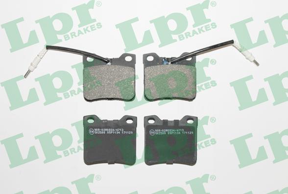 LPR 05P1134 - Kit de plaquettes de frein, frein à disque cwaw.fr