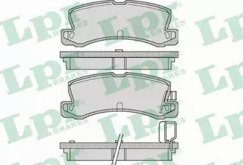 LPR 05P1125 - Kit de plaquettes de frein, frein à disque cwaw.fr