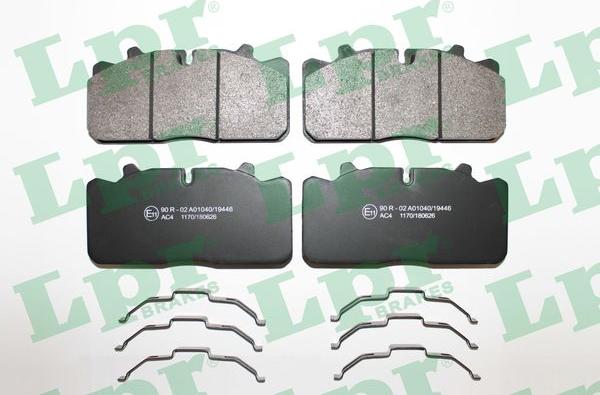 LPR 05P1170 - Kit de plaquettes de frein, frein à disque cwaw.fr