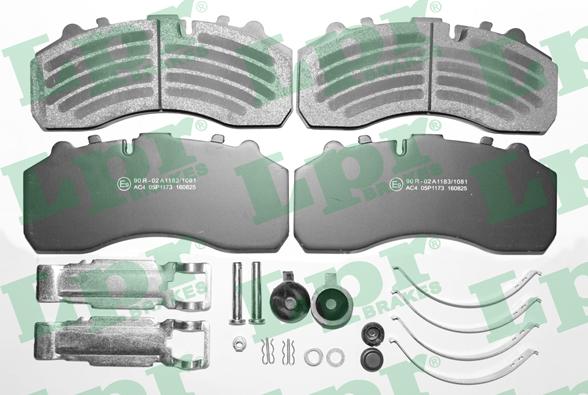 LPR 05P1173K - Kit de plaquettes de frein, frein à disque cwaw.fr