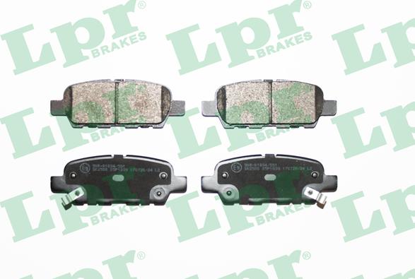 LPR 05P1839 - Kit de plaquettes de frein, frein à disque cwaw.fr