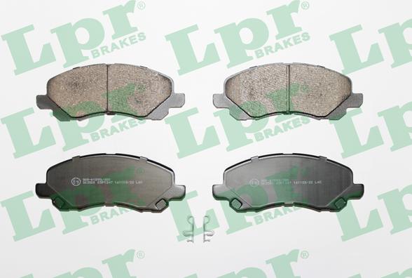 LPR 05P1347 - Kit de plaquettes de frein, frein à disque cwaw.fr