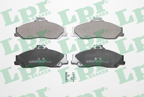 LPR 05P1355 - Kit de plaquettes de frein, frein à disque cwaw.fr