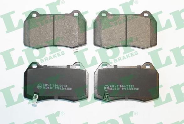 LPR 05P1358 - Kit de plaquettes de frein, frein à disque cwaw.fr