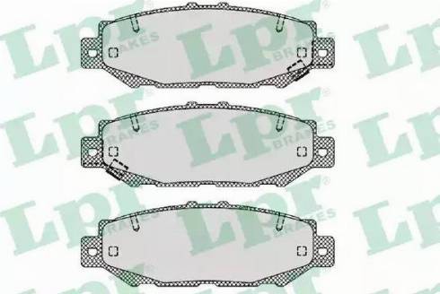 LPR 05P1385 - Kit de plaquettes de frein, frein à disque cwaw.fr