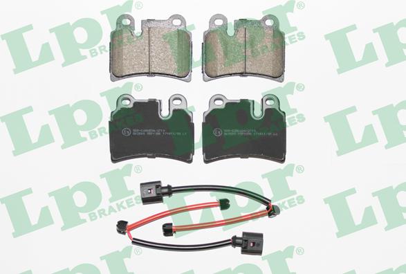 LPR 05P1380 - Kit de plaquettes de frein, frein à disque cwaw.fr