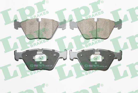 LPR 05P1251 - Kit de plaquettes de frein, frein à disque cwaw.fr