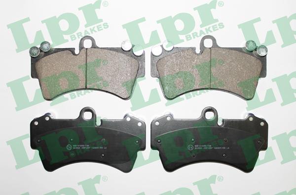 LPR 05P1257 - Kit de plaquettes de frein, frein à disque cwaw.fr