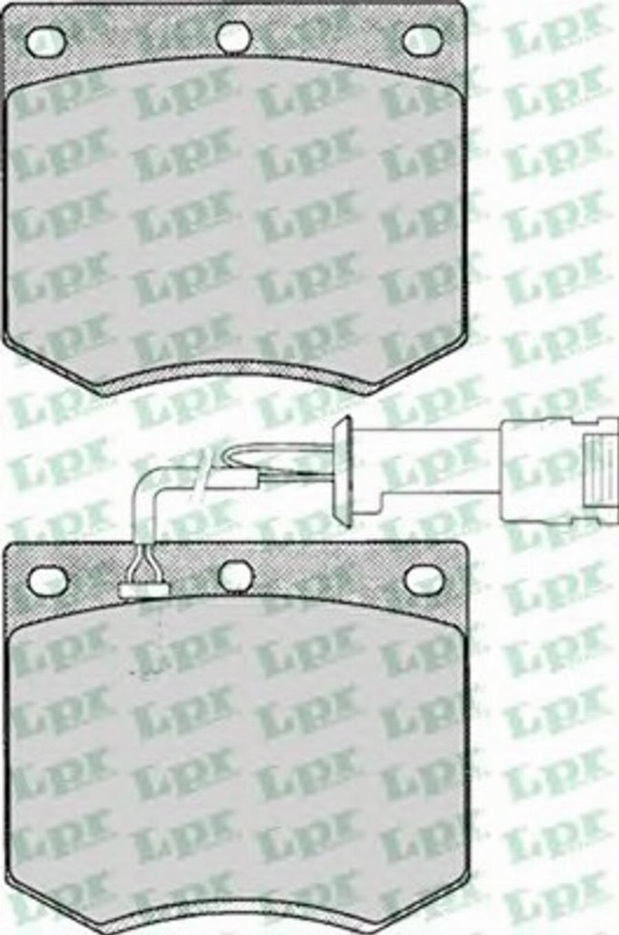 LPR 05P125 - Kit de plaquettes de frein, frein à disque cwaw.fr