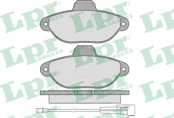 LPR 05P1262 - Kit de plaquettes de frein, frein à disque cwaw.fr