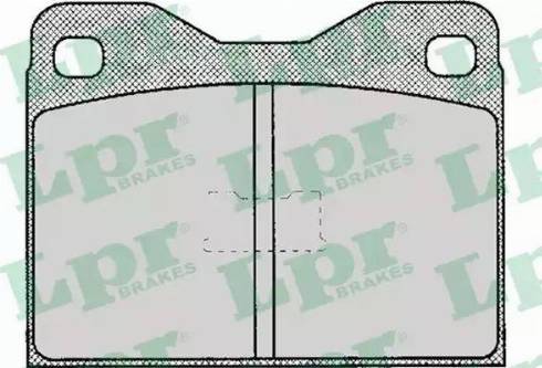 LPR 05P120 - Kit de plaquettes de frein, frein à disque cwaw.fr