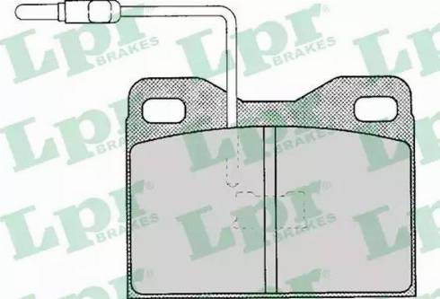 LPR 05P121 - Kit de plaquettes de frein, frein à disque cwaw.fr