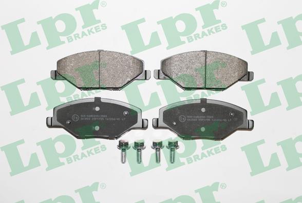 LPR 05P1795 - Kit de plaquettes de frein, frein à disque cwaw.fr