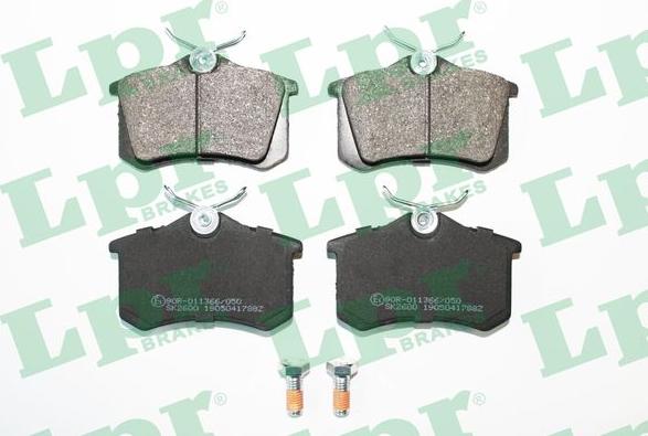 LPR 05P1788 - Kit de plaquettes de frein, frein à disque cwaw.fr