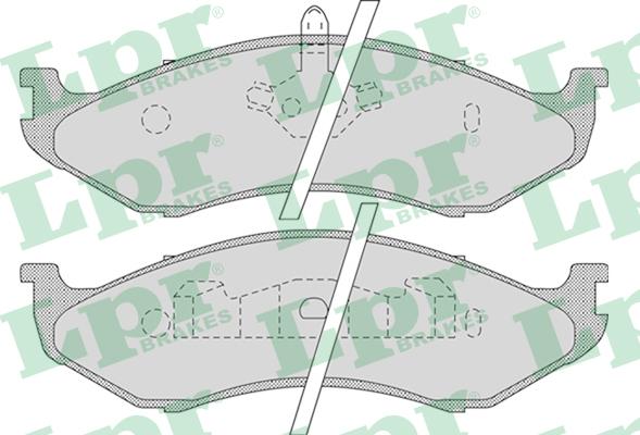 LPR 05P896 - Kit de plaquettes de frein, frein à disque cwaw.fr